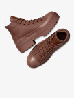 Converse Chuck Taylor All Star Lugged Heel Kadın Kahverengi Deri Platform Bot Converse Chuck Taylor All Star Lugged Heel Kadın Kahverengi Deri Platform Bot