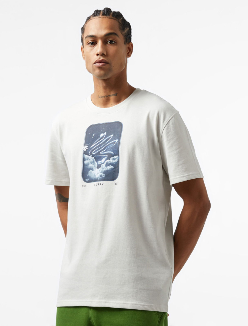 Under Armour Curry Hvyweight Trend Erkek Beyaz T-Shirt Under Armour Curry Hvyweight Trend Erkek Beyaz T-Shirt