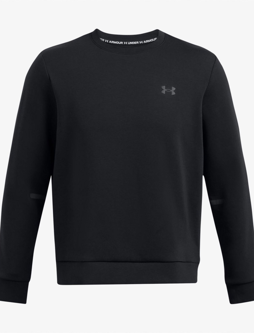 Under Armour Unstoppable Flc Crew Eu Erkek Siyah Sweatshirt