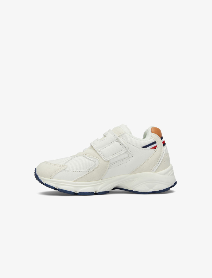 Tommy Hilfiger Low Cut Lace-Up/Velcro Çocuk Bej Sneaker Tommy Hilfiger Low Cut Lace-Up/Velcro Çocuk Bej Sneaker
