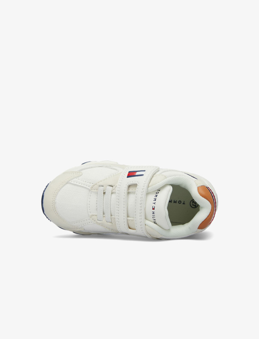Tommy Hilfiger Low Cut Lace-Up/Velcro Çocuk Bej Sneaker Tommy Hilfiger Low Cut Lace-Up/Velcro Çocuk Bej Sneaker