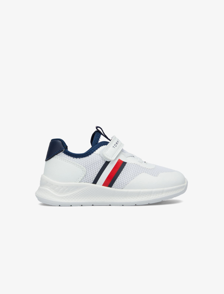 Tommy Hilfiger Stripes Velcro Bebek Beyaz Sneaker Tommy Hilfiger Stripes Velcro Bebek Beyaz Sneaker