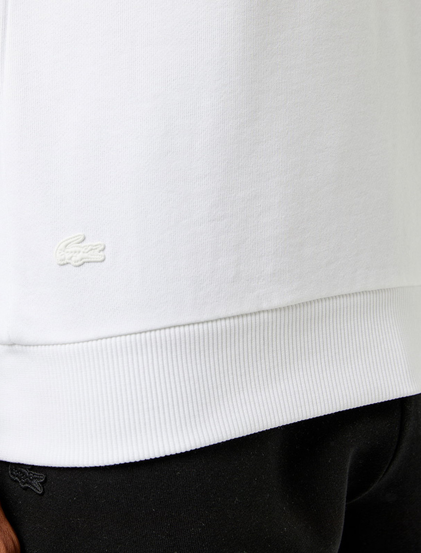 Lacoste Erkek Regular Fit Bisiklet Yaka Baskılı Beyaz Sweatshirt Lacoste Erkek Regular Fit Bisiklet Yaka Baskılı Beyaz Sweatshirt