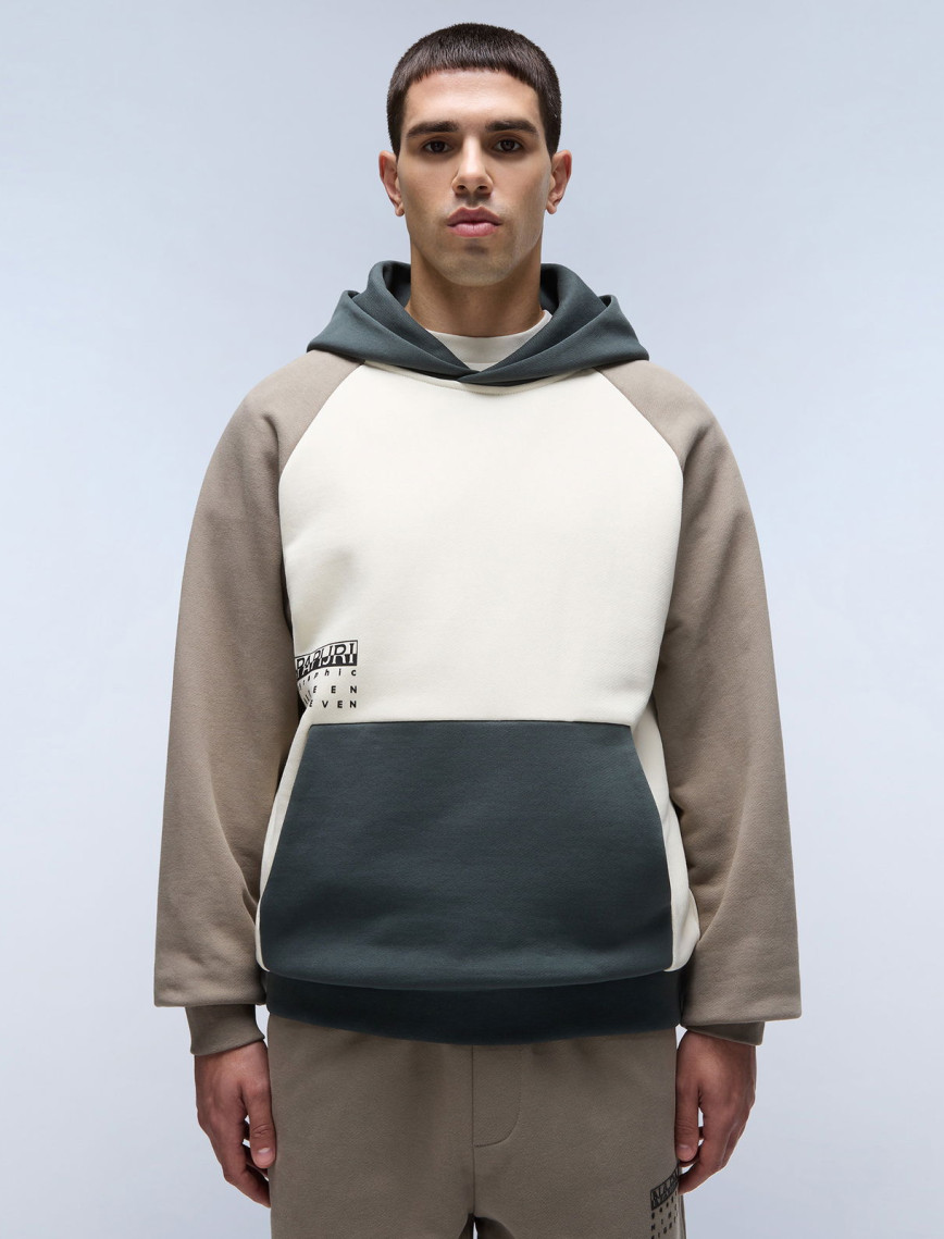 Napapijri B-Premium H Erkek Krem Sweatshirt Napapijri B-Premium H Erkek Krem Sweatshirt