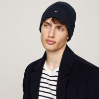 Tommy Hilfiger Flag Pima Erkek Lacivert Bere Tommy Hilfiger Flag Pima Erkek Lacivert Bere