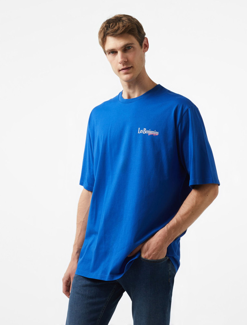 Les Benjamins Kısmet Voyage East to West 027 Erkek Mavi T-Shirt Les Benjamins Kısmet Voyage East to West 027 Erkek Mavi T-Shirt