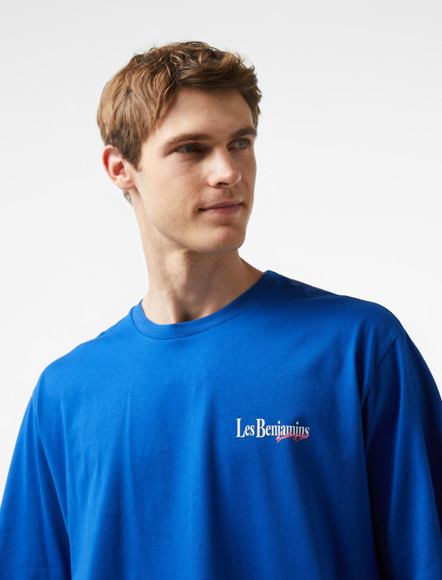 Les Benjamins Kısmet Voyage East to West 027 Erkek Mavi T-Shirt Les Benjamins Kısmet Voyage East to West 027 Erkek Mavi T-Shirt