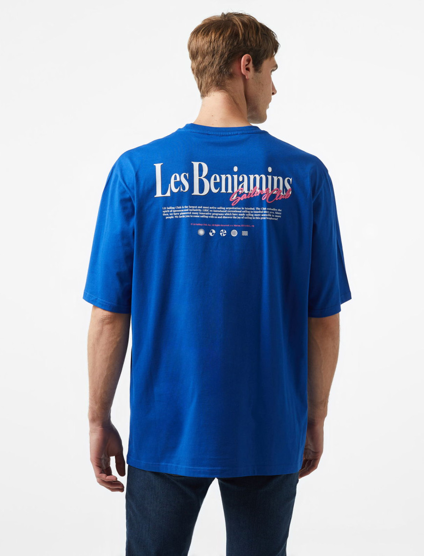 Les Benjamins Kısmet Voyage East to West 027 Erkek Mavi T-Shirt Les Benjamins Kısmet Voyage East to West 027 Erkek Mavi T-Shirt