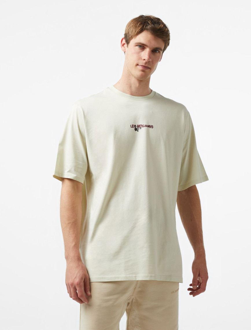 Les Benjamins Oversize 004 Erkek Bej T-Shirt Les Benjamins Oversize 004 Erkek Bej T-Shirt