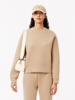 Lacoste Kadın Oversize Fit Bisiklet Yaka Bej Sweatshirt Lacoste Kadın Oversize Fit Bisiklet Yaka Bej Sweatshirt
