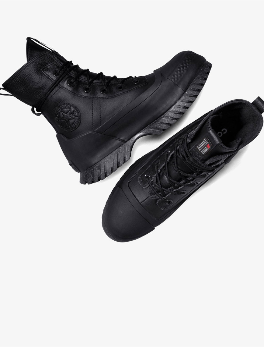 Converse Chuck Taylor All Star Lugged 2.0 CC XHi Unisex Siyah Deri Platform Bot