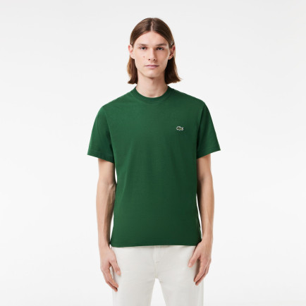 Lacoste Classic Erkek Classic Fit Bisiklet Yaka Koyu Yeşil T-Shirt Lacoste Classic Erkek Classic Fit Bisiklet Yaka Koyu Yeşil T-Shirt
