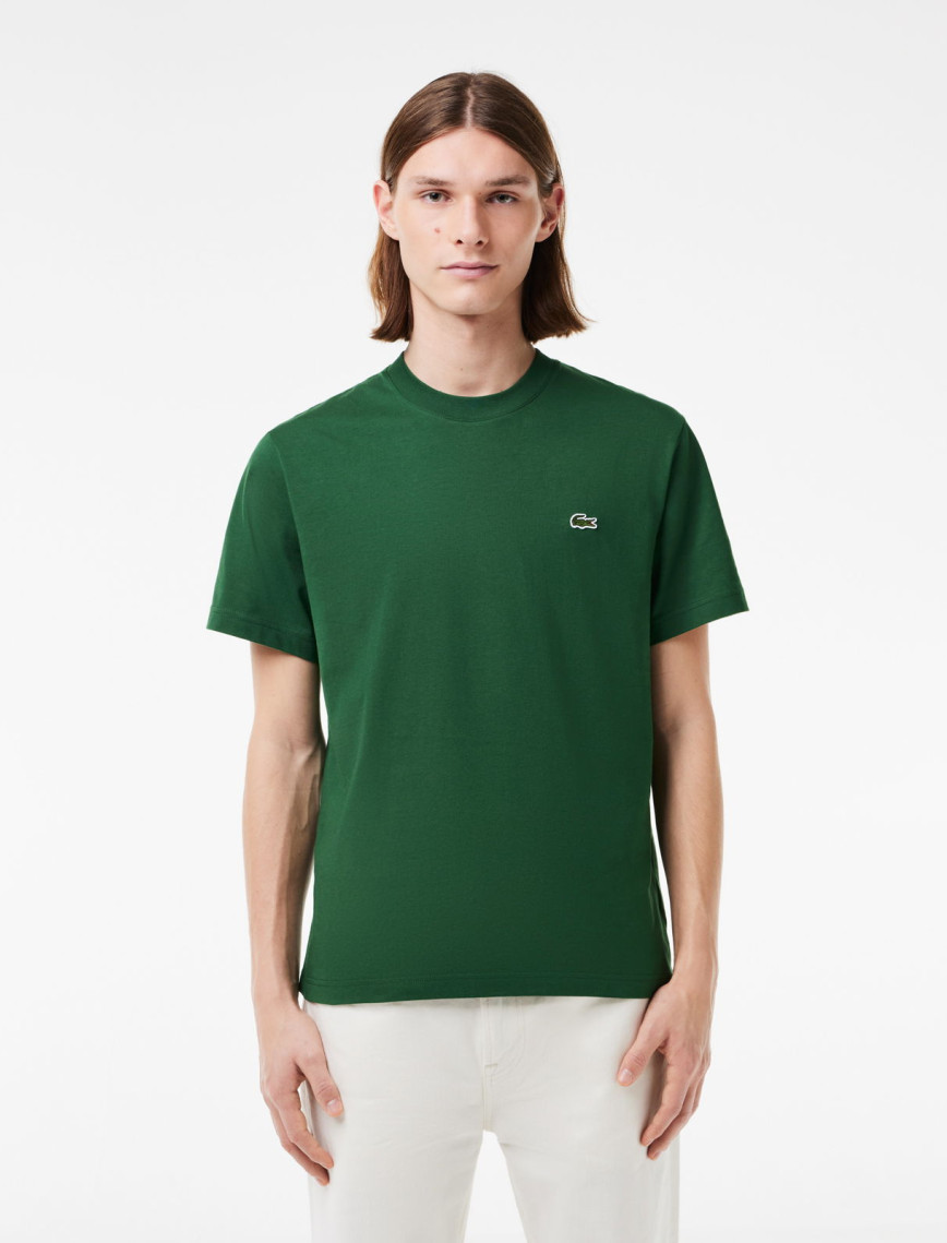 Lacoste Classic Erkek Classic Fit Bisiklet Yaka Koyu Yeşil T-Shirt Lacoste Classic Erkek Classic Fit Bisiklet Yaka Koyu Yeşil T-Shirt