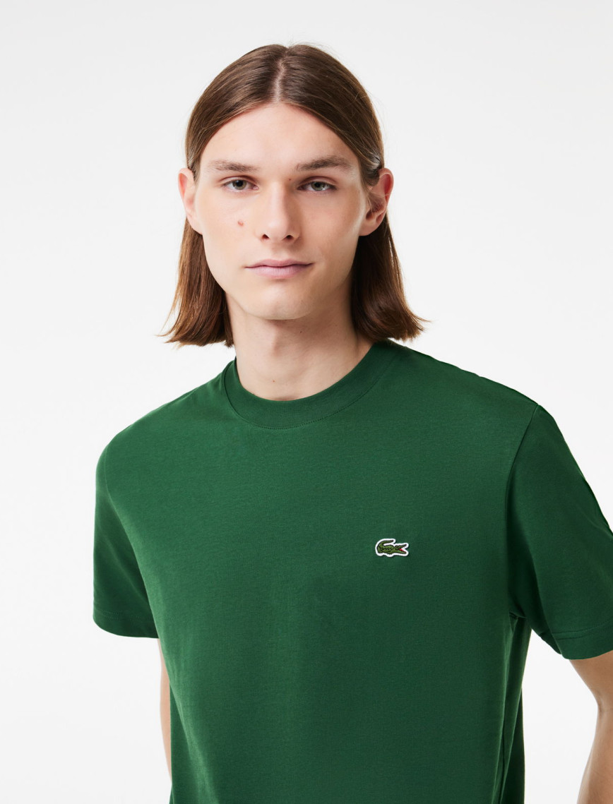 Lacoste Classic Erkek Classic Fit Bisiklet Yaka Koyu Yeşil T-Shirt Lacoste Classic Erkek Classic Fit Bisiklet Yaka Koyu Yeşil T-Shirt