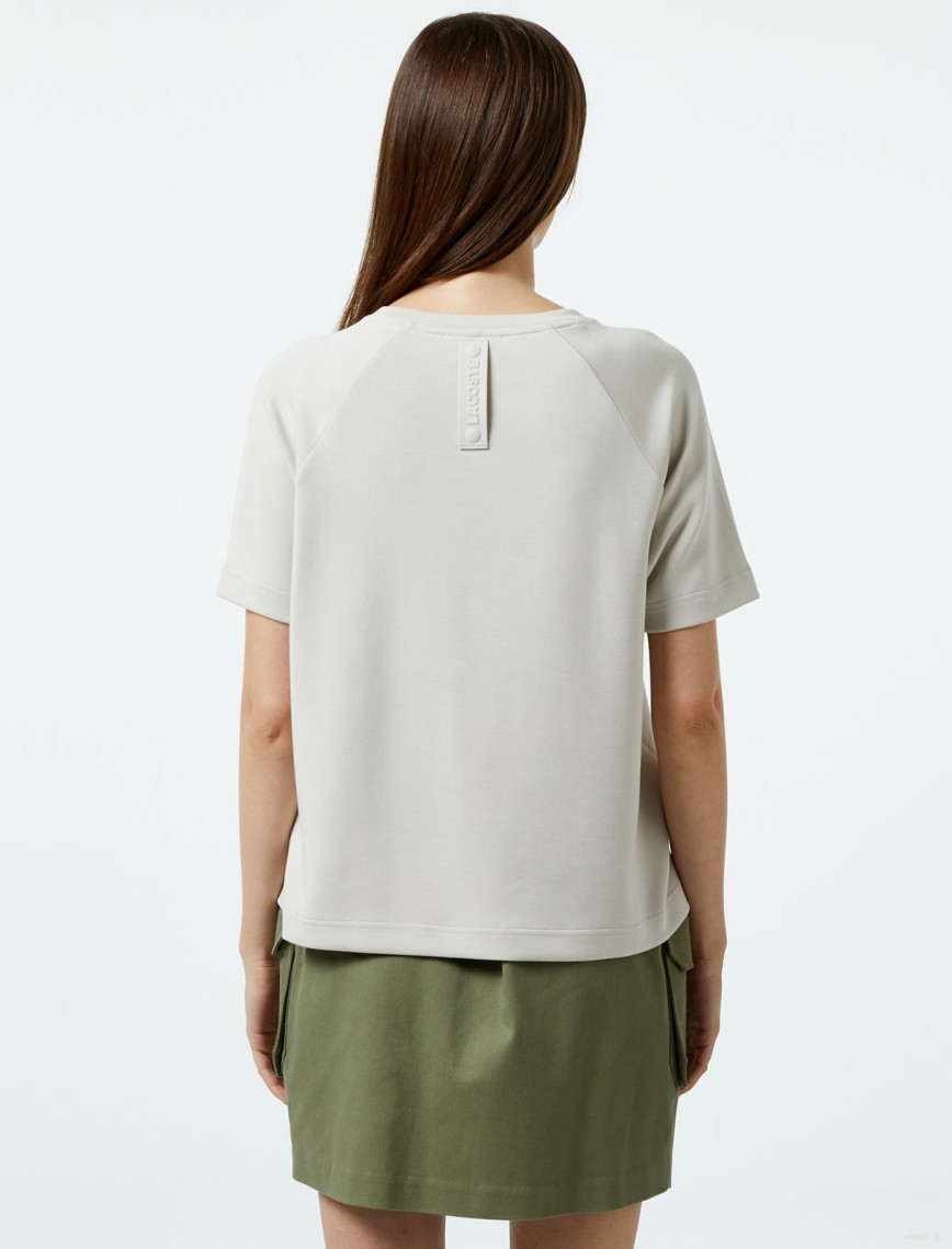 Lacoste Classic Kadın Gri T-Shirt Lacoste Classic Kadın Gri T-Shirt