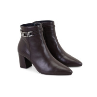 Kahve Kadın DesaComfort Toka Aksesuarlı Topuklu Deri Bot Kahve Kadın DesaComfort Toka Aksesuarlı Topuklu Deri Bot