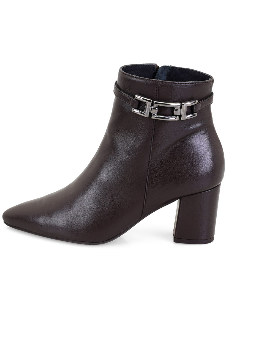 Kahve Kadın DesaComfort Toka Aksesuarlı Topuklu Deri Bot Kahve Kadın DesaComfort Toka Aksesuarlı Topuklu Deri Bot