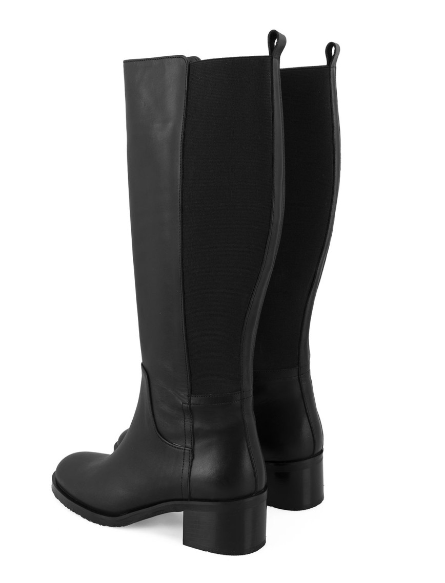 Kadın Siyah Deri Çizme Kadın Siyah Deri Çizme