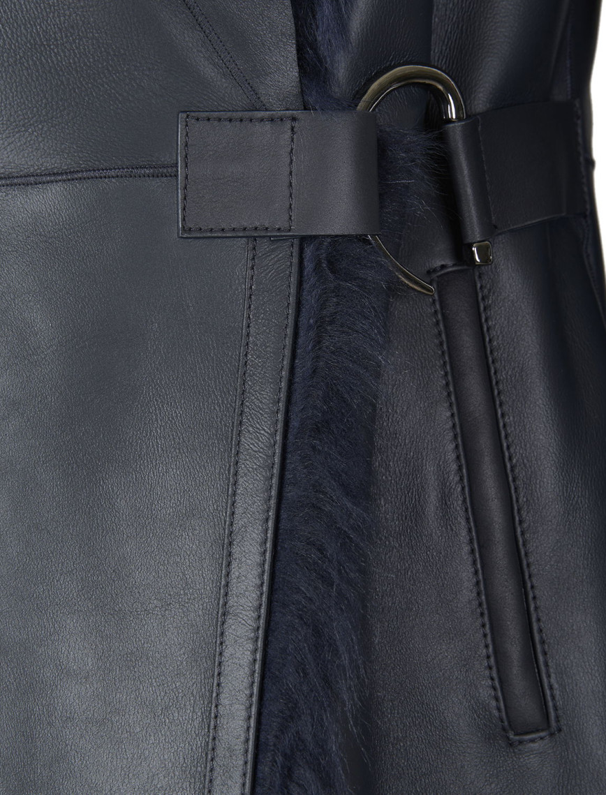 Debora Lacivert Kadın Kürk Ceket Debora Lacivert Kadın Kürk Ceket