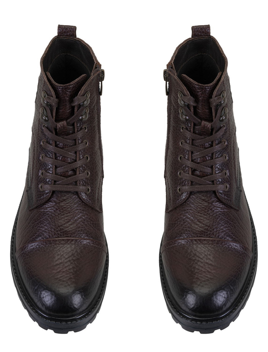 Bradyn Kahve Erkek Fermuarlı Deri Bot Bradyn Kahve Erkek Fermuarlı Deri Bot