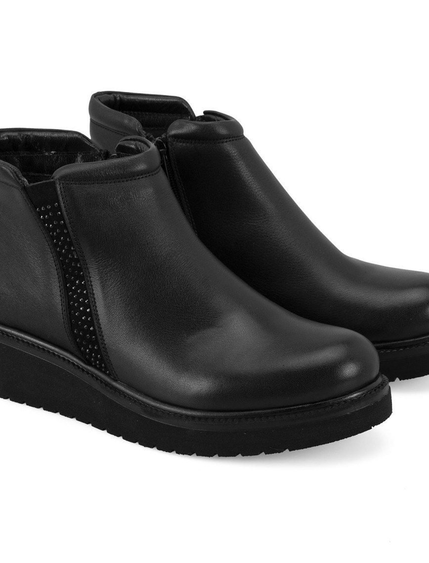 Paulina Siyah Kadın DesaComfort Lastikli Deri Bot Paulina Siyah Kadın DesaComfort Lastikli Deri Bot