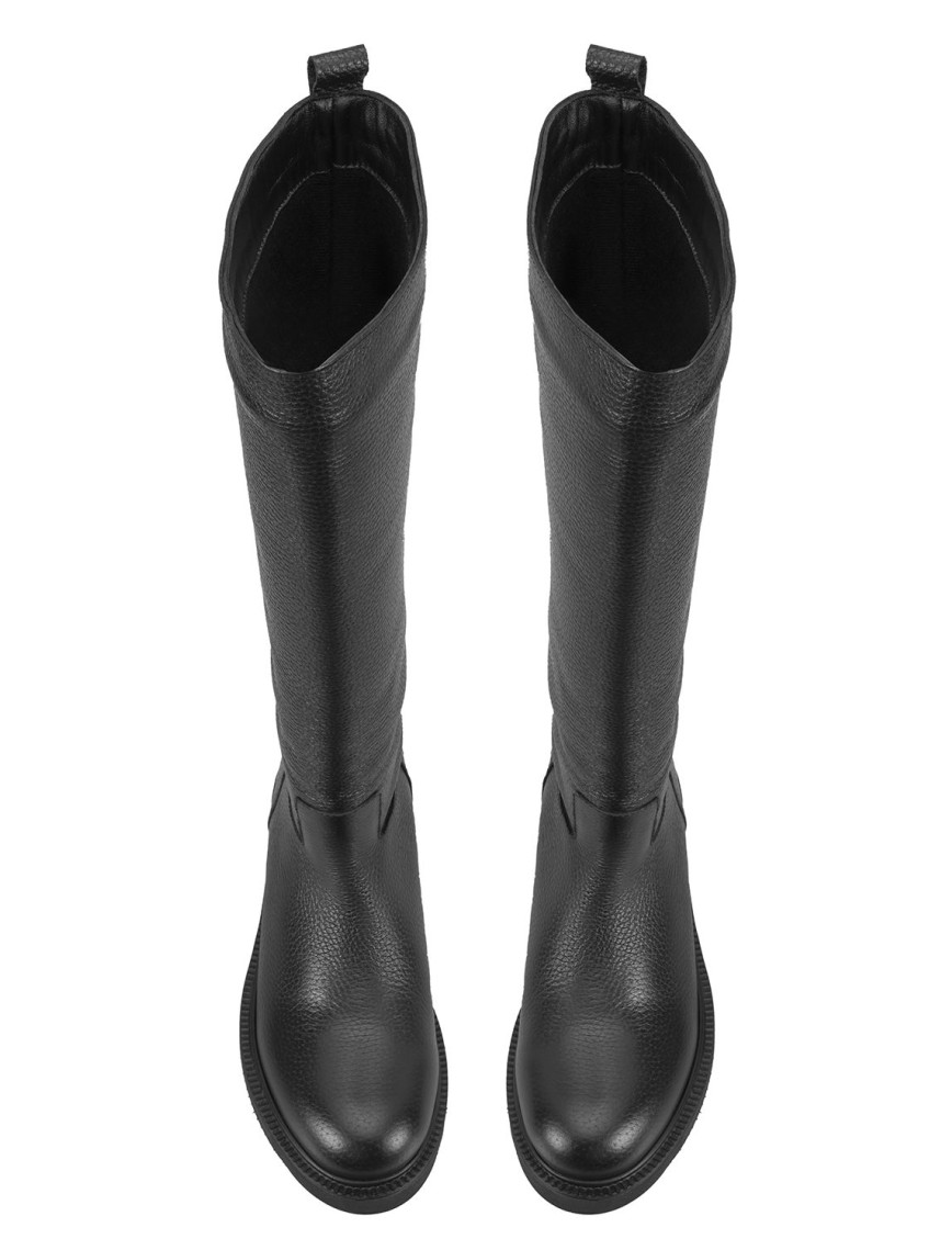 Kadın Siyah Deri Çizme Kadın Siyah Deri Çizme
