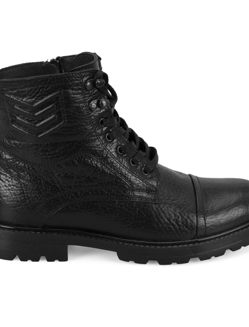 Bradyn Siyah Erkek Fermuarlı Deri Bot Bradyn Siyah Erkek Fermuarlı Deri Bot