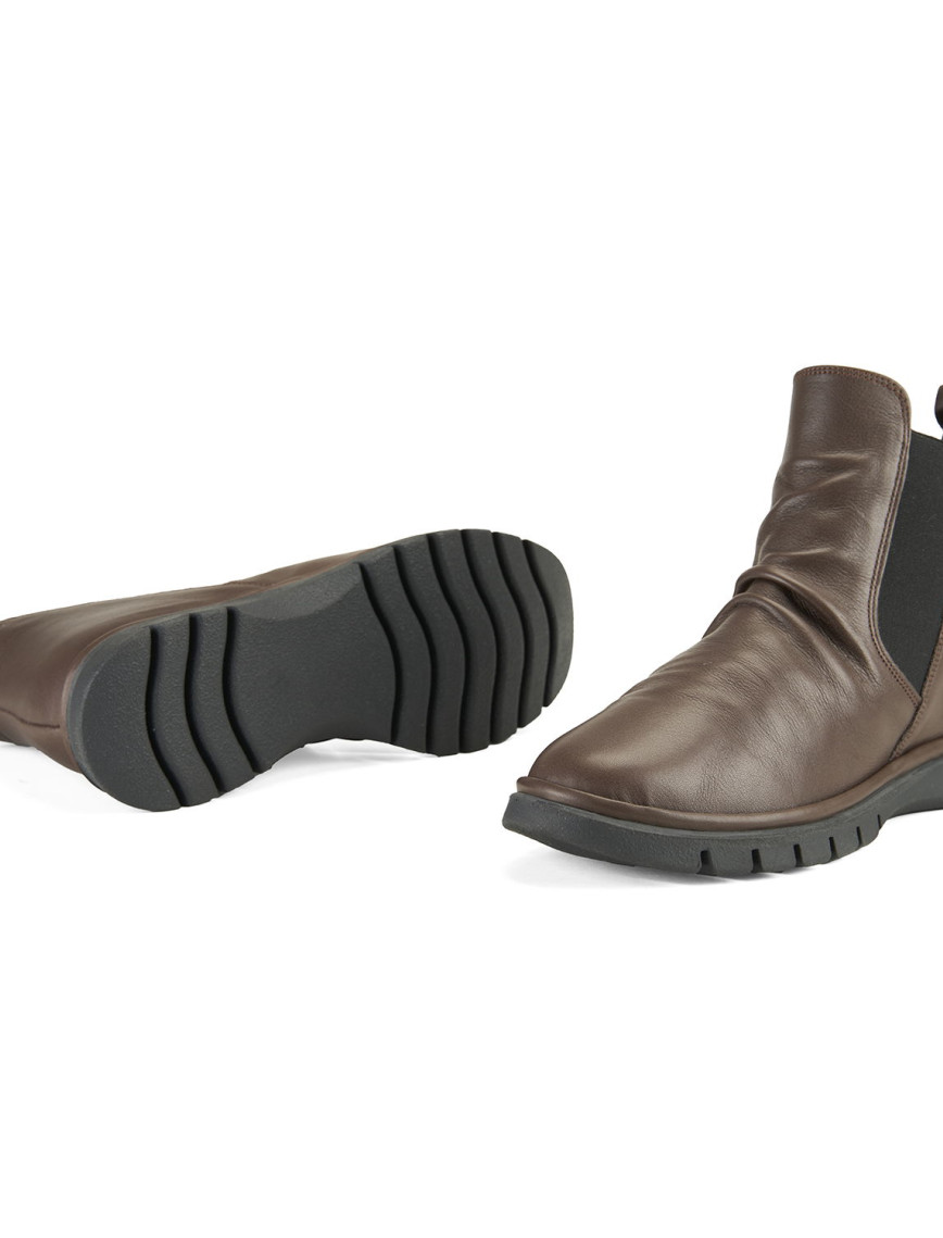 Kadın Kahve Lastikli Deri Bot Kadın Kahve Lastikli Deri Bot