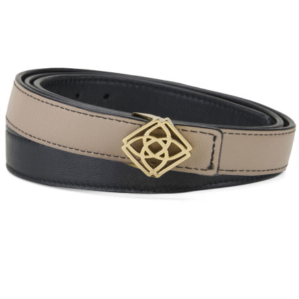 Kieran Bej Kadın Çift Taraflı Deri Kemer Kieran Bej Kadın Çift Taraflı Deri Kemer