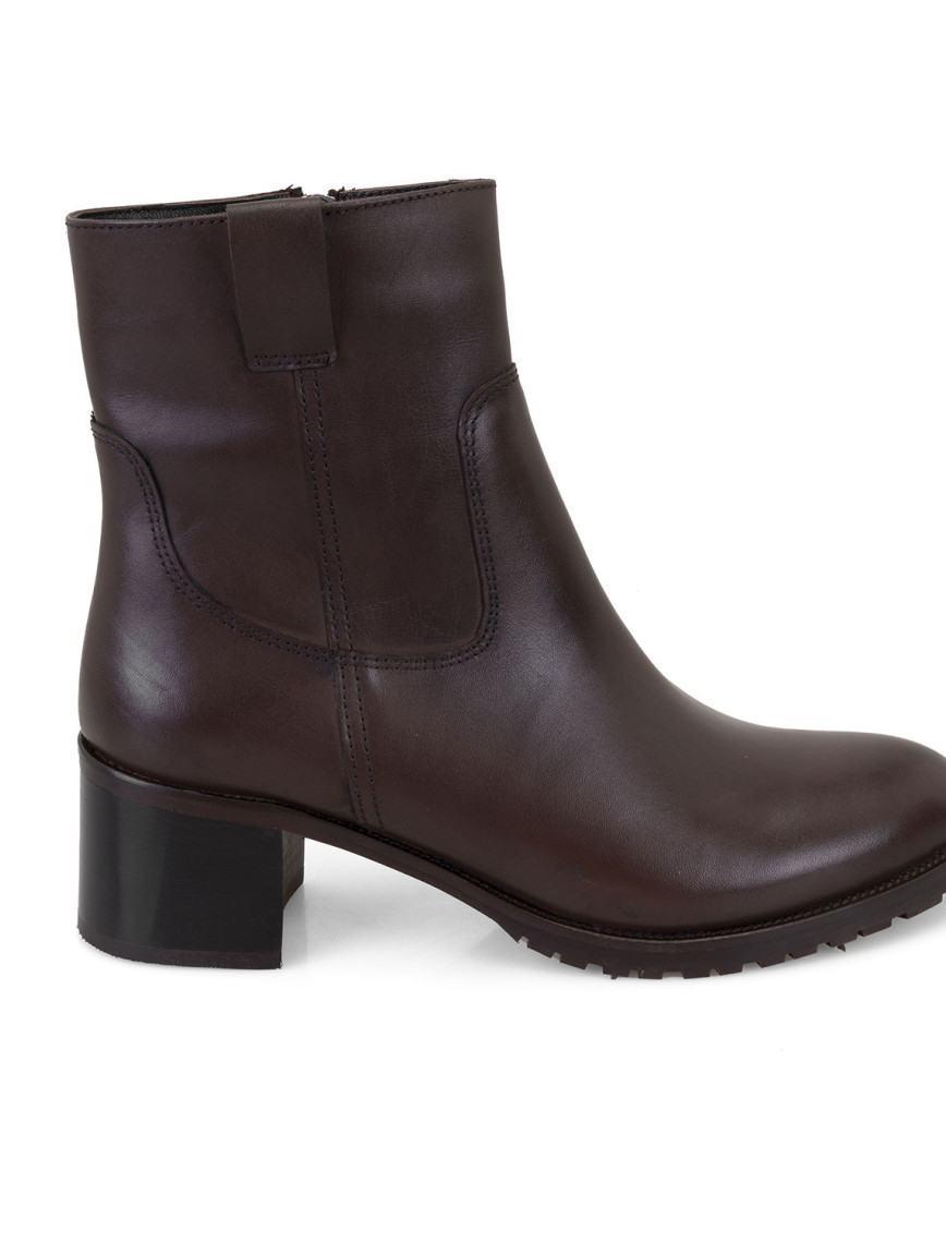 Kadın Kahve Topuklu Deri Bot Kadın Kahve Topuklu Deri Bot