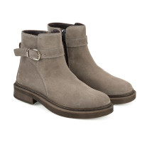 Kadın Vizon Kemer Aksesuarlı Süet Bot Kadın Vizon Kemer Aksesuarlı Süet Bot