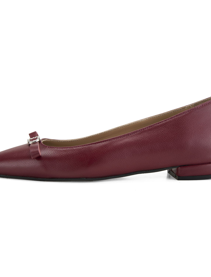 Kadın Bordo Deri Babet Kadın Bordo Deri Babet