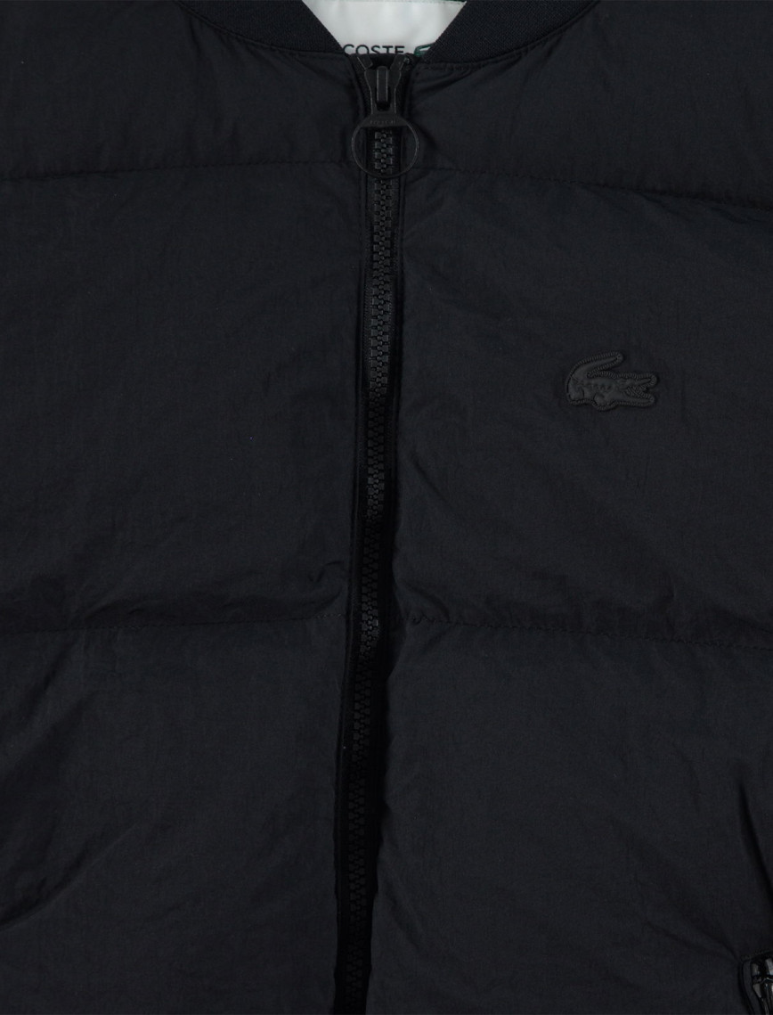 Lacoste Kadın Relaxed Fit Dik Yaka Siyah Mont Lacoste Kadın Relaxed Fit Dik Yaka Siyah Mont