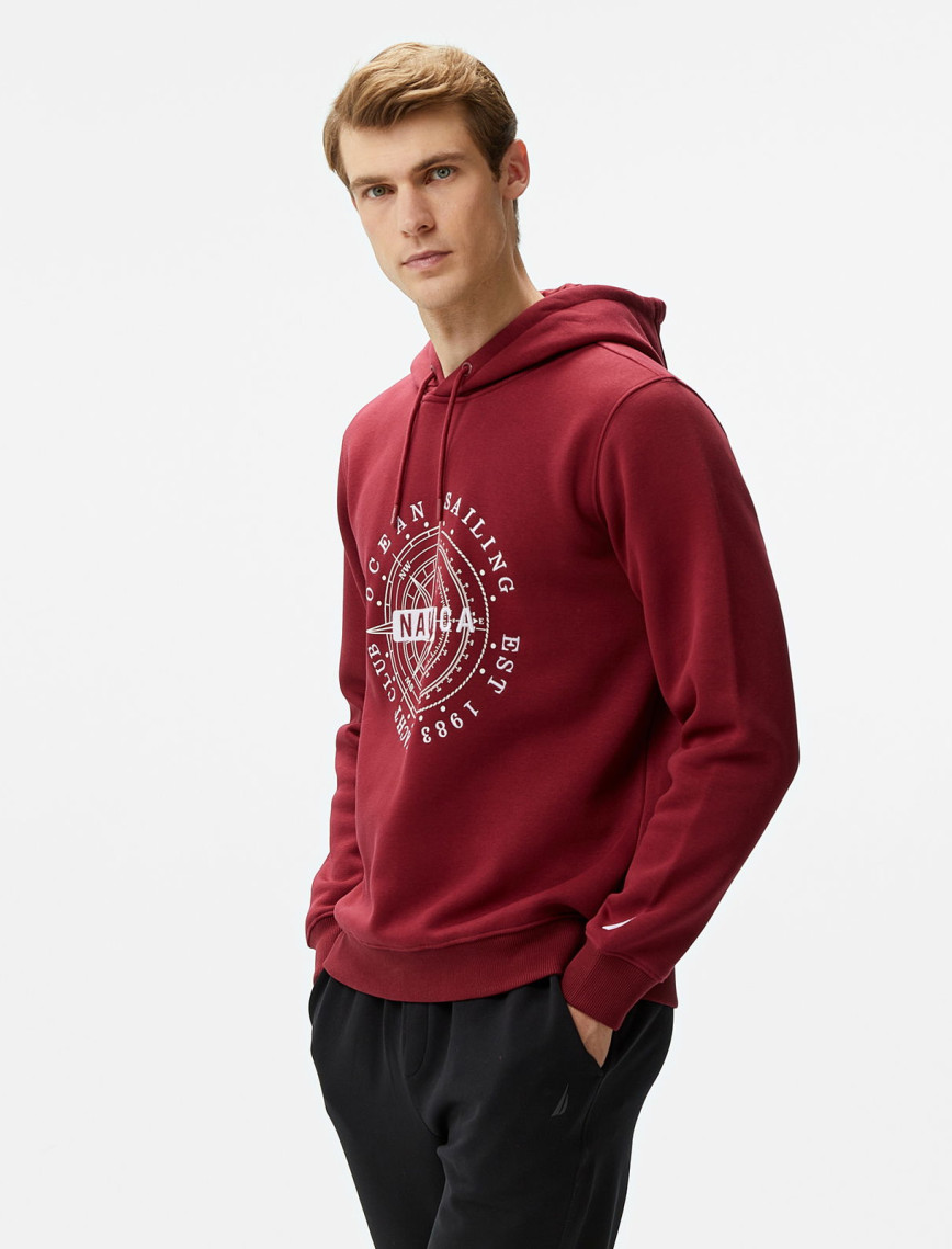 Nautica Erkek Bordo Regular Fit Sweatshirt Nautica Erkek Bordo Regular Fit Sweatshirt