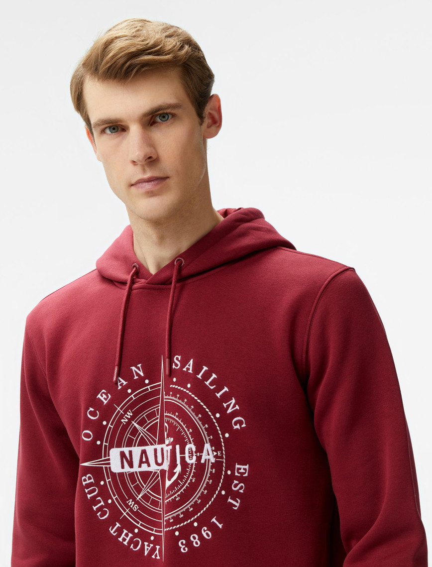 Nautica Erkek Bordo Regular Fit Sweatshirt Nautica Erkek Bordo Regular Fit Sweatshirt