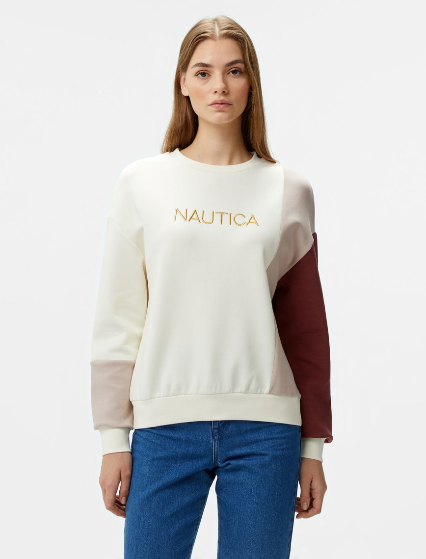 Nautica Kadın Pembe Regular Fit Sweatshirt Nautica Kadın Pembe Regular Fit Sweatshirt