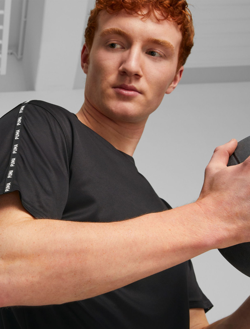 Puma FIT Taped Training Unisex Siyah Antrenman T-Shirt Puma FIT Taped Training Unisex Siyah Antrenman T-Shirt