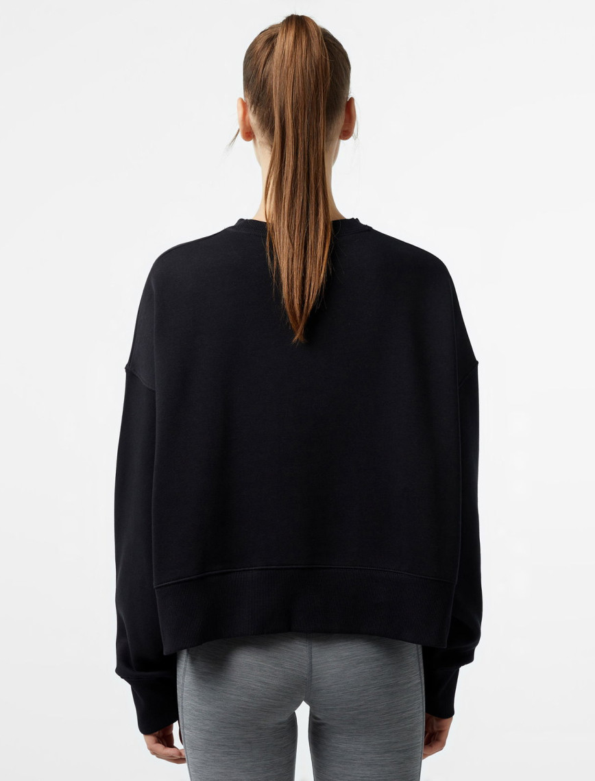 Nike Sportswear Phoenix Fleece Oversize Crew Kadın Siyah Sweatshirt Nike Sportswear Phoenix Fleece Oversize Crew Kadın Siyah Sweatshirt