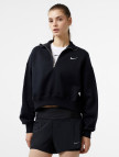 Nike Sportswear Phoenix Fleece Qz Crop Kadın Siyah Sweatshirt Nike Sportswear Phoenix Fleece Qz Crop Kadın Siyah Sweatshirt