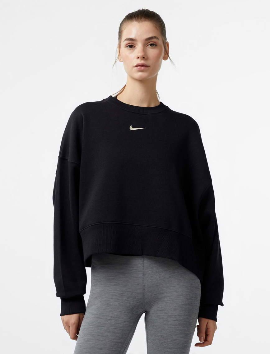 Nike Sportswear Phoenix Fleece Oversize Crew Kadın Siyah Sweatshirt Nike Sportswear Phoenix Fleece Oversize Crew Kadın Siyah Sweatshirt