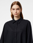 Lacoste Kadın Loose Fit Siyah Gömlek Lacoste Kadın Loose Fit Siyah Gömlek