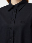 Lacoste Kadın Loose Fit Siyah Gömlek Lacoste Kadın Loose Fit Siyah Gömlek