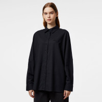 Lacoste Kadın Loose Fit Siyah Gömlek Lacoste Kadın Loose Fit Siyah Gömlek