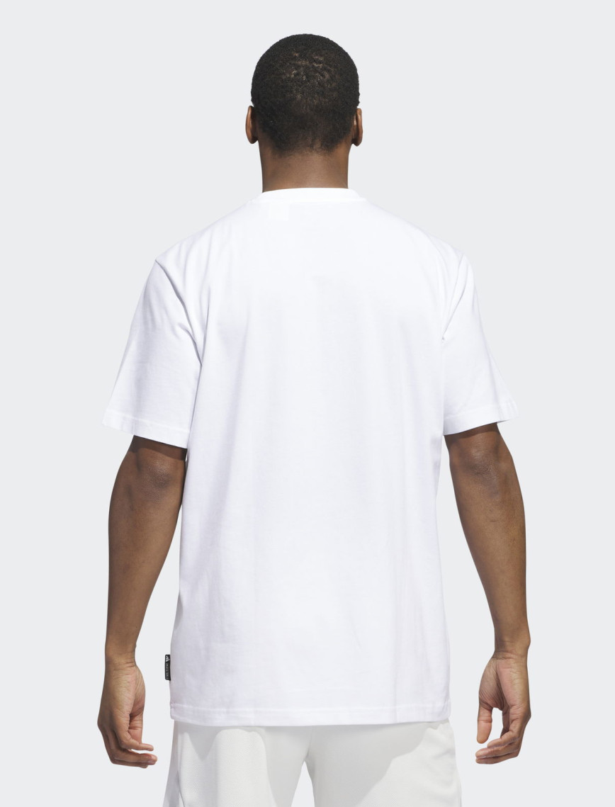 adidas Crest Basketball Graphic Erkek Beyaz T-Shirt adidas Crest Basketball Graphic Erkek Beyaz T-Shirt