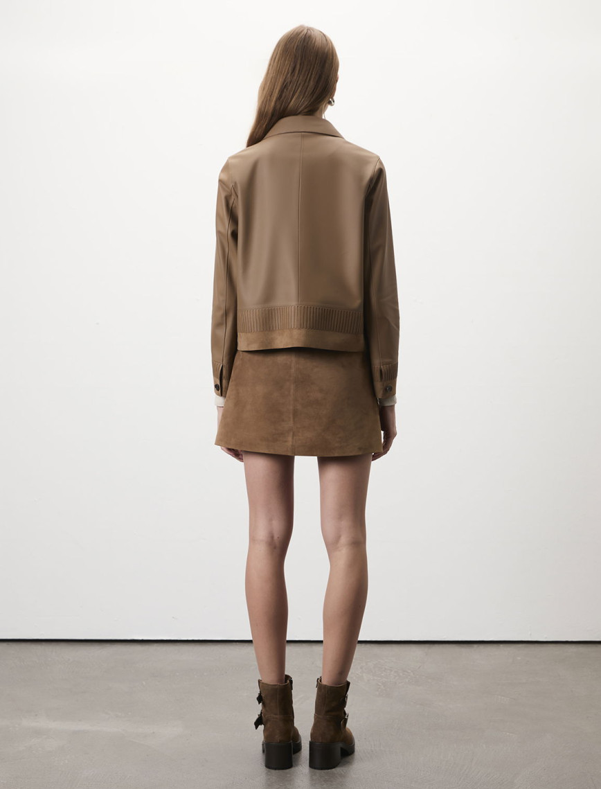 Alvira Açık Kahve Kadın Süet Etek Alvira Açık Kahve Kadın Süet Etek