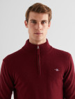 GANT Erkek Bordo Regular Fit Yarım Fermuarlı Yün Kazak GANT Erkek Bordo Regular Fit Yarım Fermuarlı Yün Kazak
