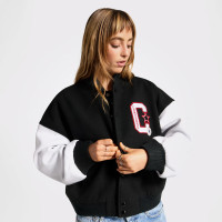 Converse Kadın Dik Yaka Siyah Bomber Ceket Converse Kadın Dik Yaka Siyah Bomber Ceket