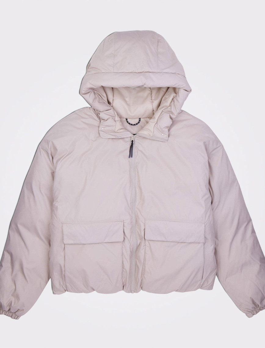 Converse Kadın Kapüşonlu Bej Şişme Mont Converse Kadın Kapüşonlu Bej Şişme Mont