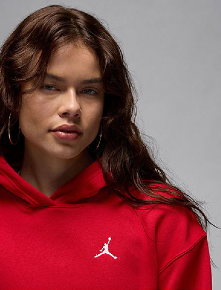 Jordan Jordan Brooklyn Fleece Pullover Kadın Kırmızı Sweatshirt Jordan Jordan Brooklyn Fleece Pullover Kadın Kırmızı Sweatshirt