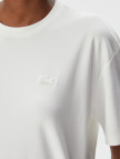 Lacoste Kadın Relaxed Fit Bisiklet Yaka Beyaz T-Shirt Lacoste Kadın Relaxed Fit Bisiklet Yaka Beyaz T-Shirt